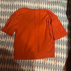 Orange, oversized hoodie